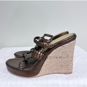 BCBG girls copper wedges